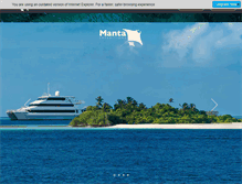 Tablet Screenshot of mantaexpeditions.com